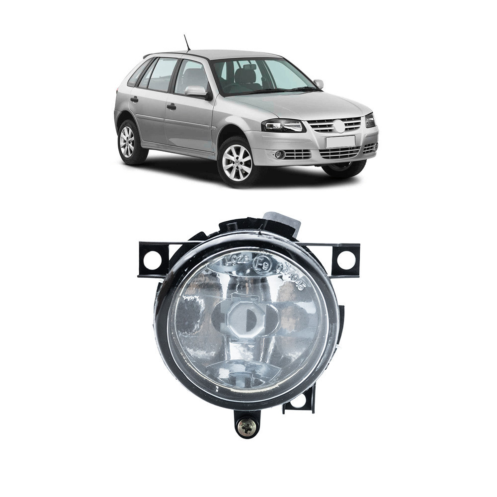 Farol Auxiliar Gol 2005 G4 Polo 2003 Fox 2004 Lente Vidro