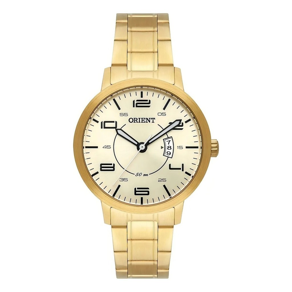 Relógio Dourado Feminino Orient FGSS1198 C2KX Original Oferta