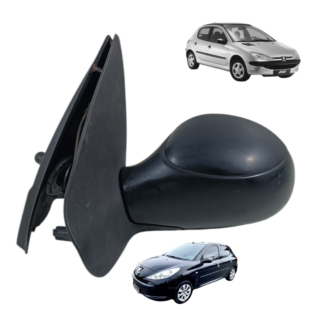 Retrovisor Esquerdo Manual Peugeot 206 207 1999 A 2014 E989