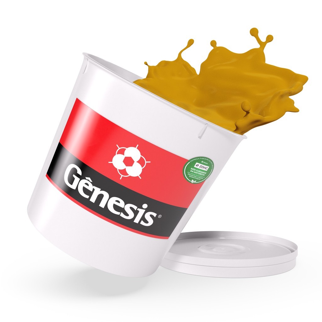 Tinta Hidrocryl Perolizado Ouro Rico 900ml - Genesis Serigrafia Base Água