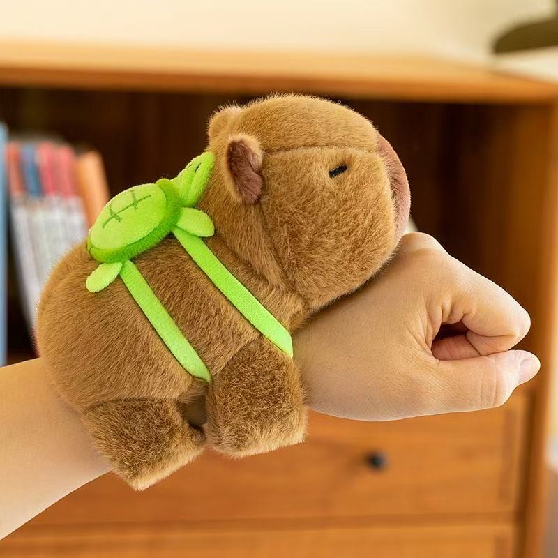 Brinquedo De Pulseira De Pelúcia Capivara-Lindo Anel De Boneca De Pulso Para Meninas Bem Presente
