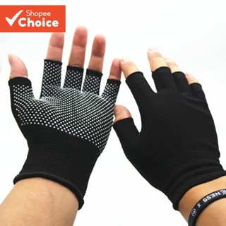 Luvas De Treino Antiderrapantes – Unissex Flexíveis Respiráveis E Elásticas Para Academia/Passeio/Pesca em Oferta na Shopee