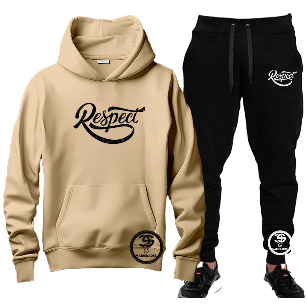 Conjunto Moletom Respect Premium Masculino Feminino diversas cores  Abrigo Inverno 2025 Lançamento