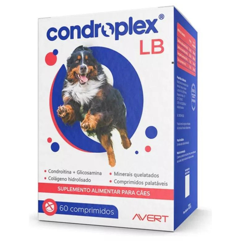 Suplemento Alimentar Condroplex LB Articulação para Cães Com 60 Comprimidos em Oferta na Shopee