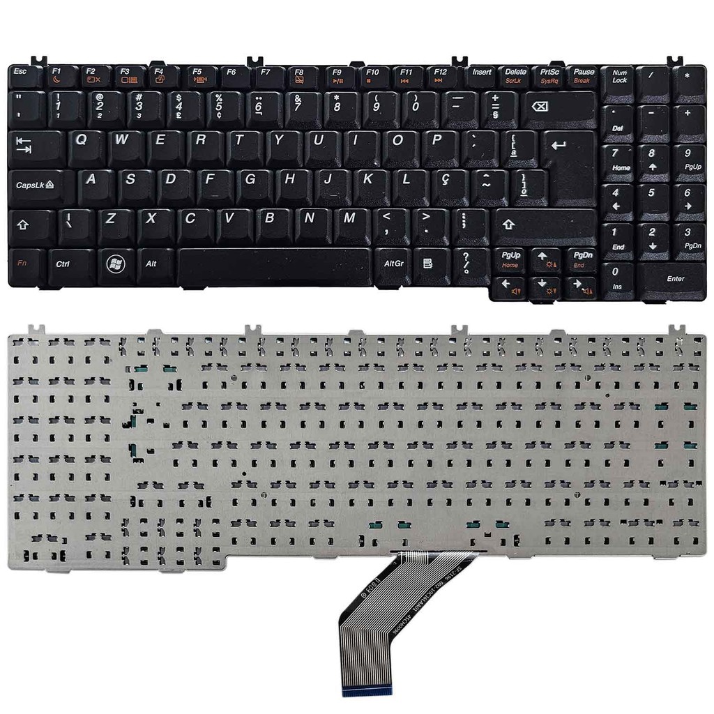 Teclado Lenovo G550 G550m G550a G550l G555 B550 B560 V560 25-008511 25-008409 Layout Br Com Ç Cor Preto