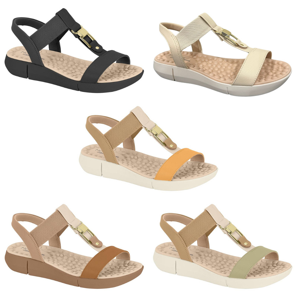 Sandalia Modare Conforto Ortopedica Feminina Elastico Esporão Calcâneo Fascite plantar em Oferta na Shopee