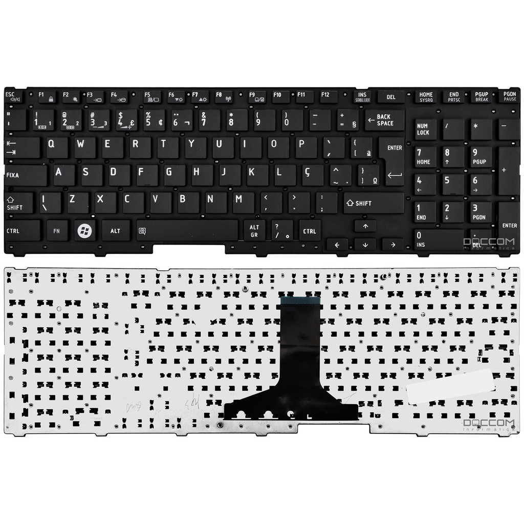 Teclado Para Notebook Toshiba Satellite P755 P755d P750 P750d P770 P775 Layout Br Com Ç