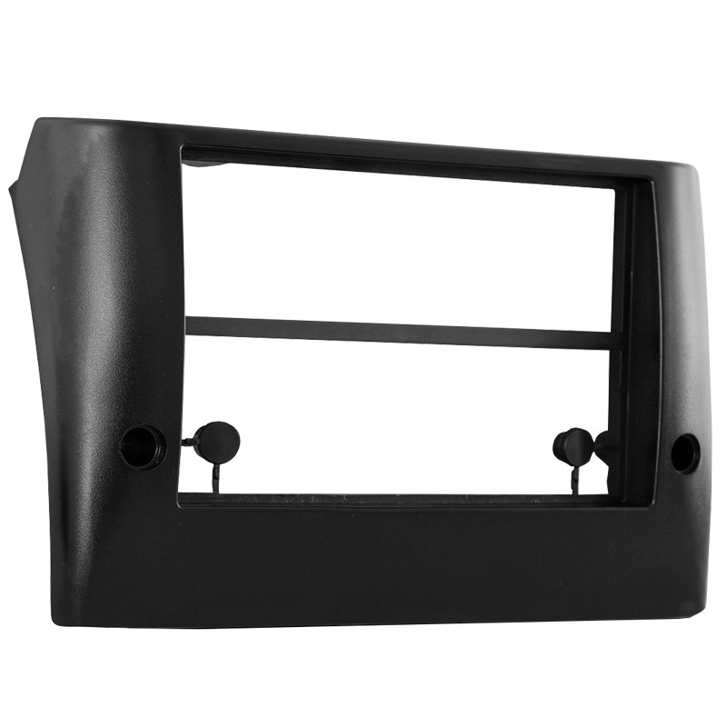 Moldura Painel Central 2 Din Fiat Stilo 2002 à 2011 Som Multimídia Mp5 Dvd Preta Expex Epx 246