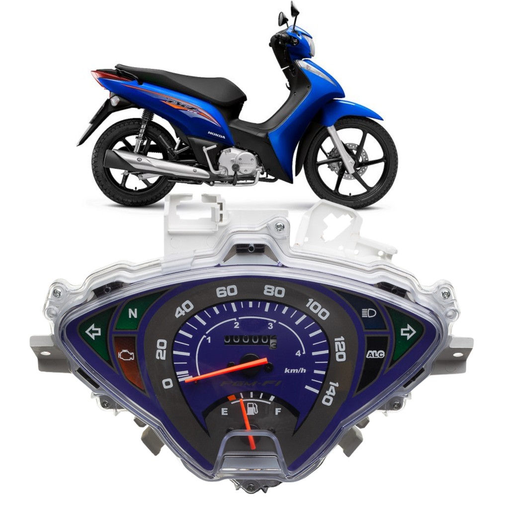 Painel Completo Velocímetro Honda Biz 125 Ks Azul 2011 2012