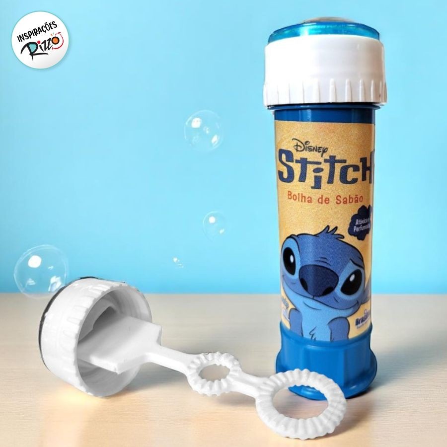 Lembrancinha Bolha de Sabão - Stitch - 60ml - 1 unidade - Disney Original - Rizzo em Oferta na Shopee