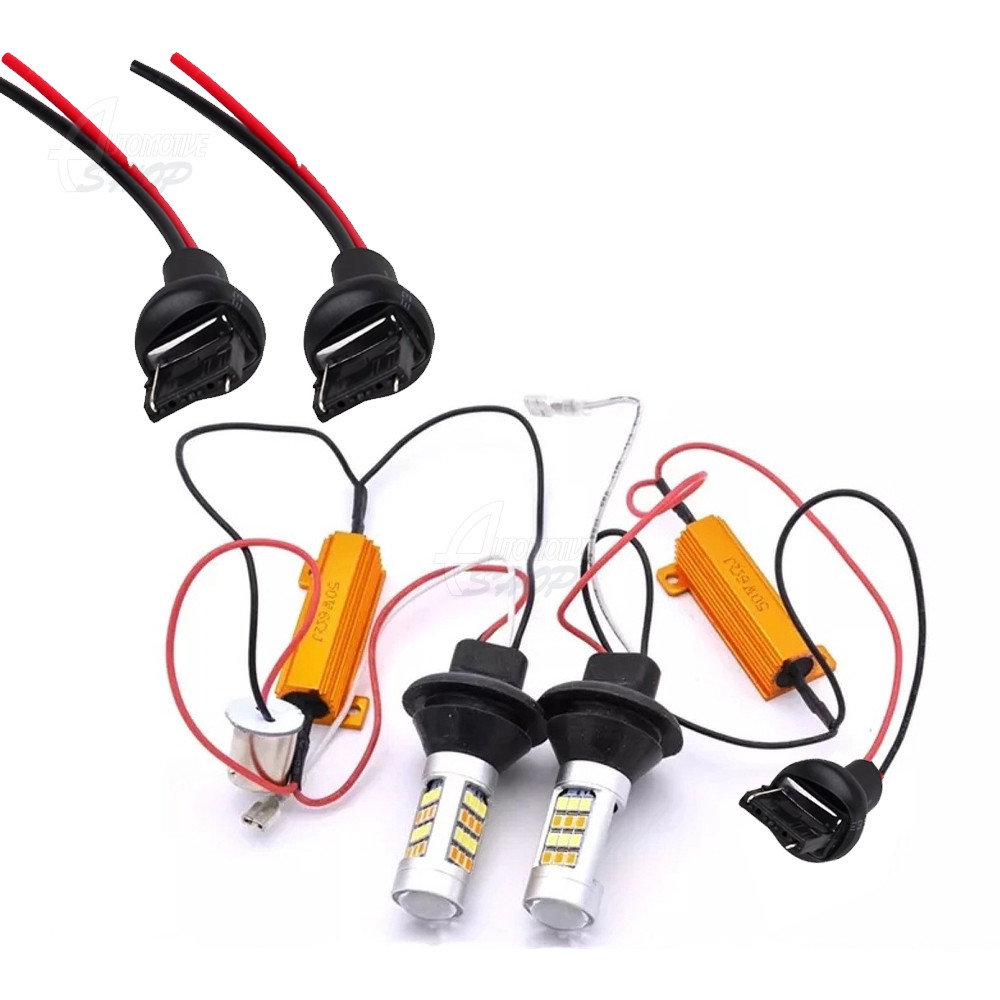 Kit DRL+Pisca Dual Color 42 Leds Cambus 12v T20 W21/5W W21W