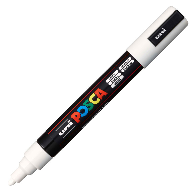 Caneta Posca PC-5M Branco Uni-Ball em Oferta na Shopee