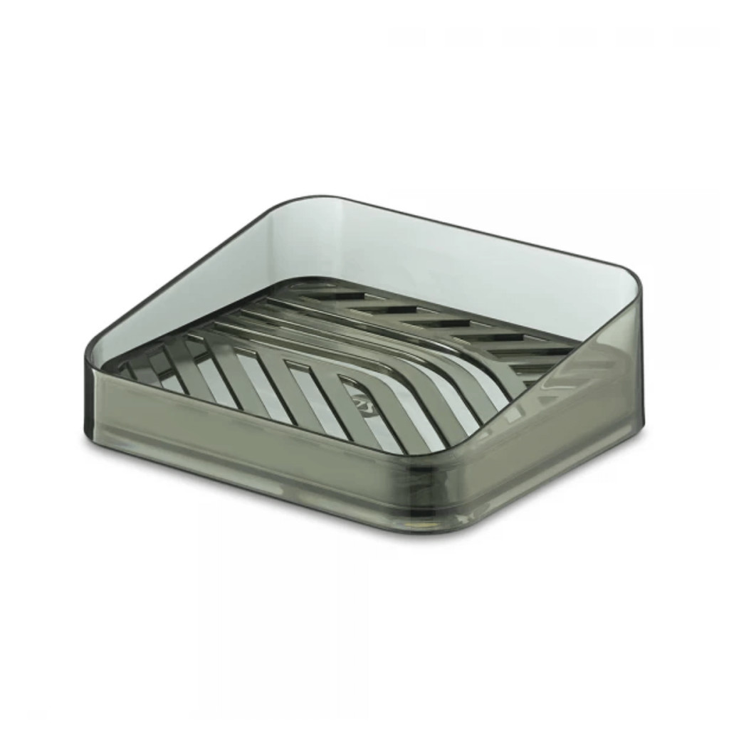 Saboneteira Slim Translúcido Preto UZ Utilidades - UZ542-PR em Oferta na Shopee