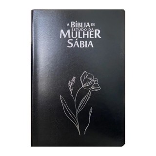 Bíblia de Estudo da Mulher Sábia | ARC | Harpa Avivada | Capa Magnólia Preta em Oferta na Shopee