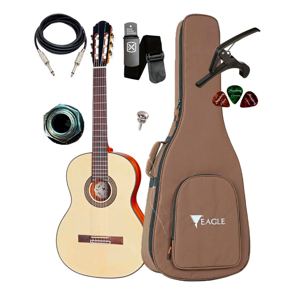 Violão Eletroacústico Eagle Dh69 Com Bag E Acessórios