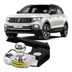 Engate Fixo Mult Engates Volkswagen T-cross 2019-2026 Proteção Traseira com Tração Máxima 400kg Homologado INMETRO