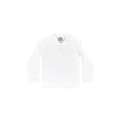 Camisa Polo Manga Longa Básica para Menino Quimby