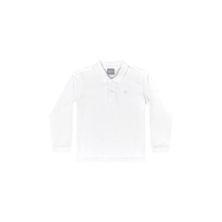 Camisa Polo Manga Longa Básica para Menino Quimby em Oferta na Shopee
