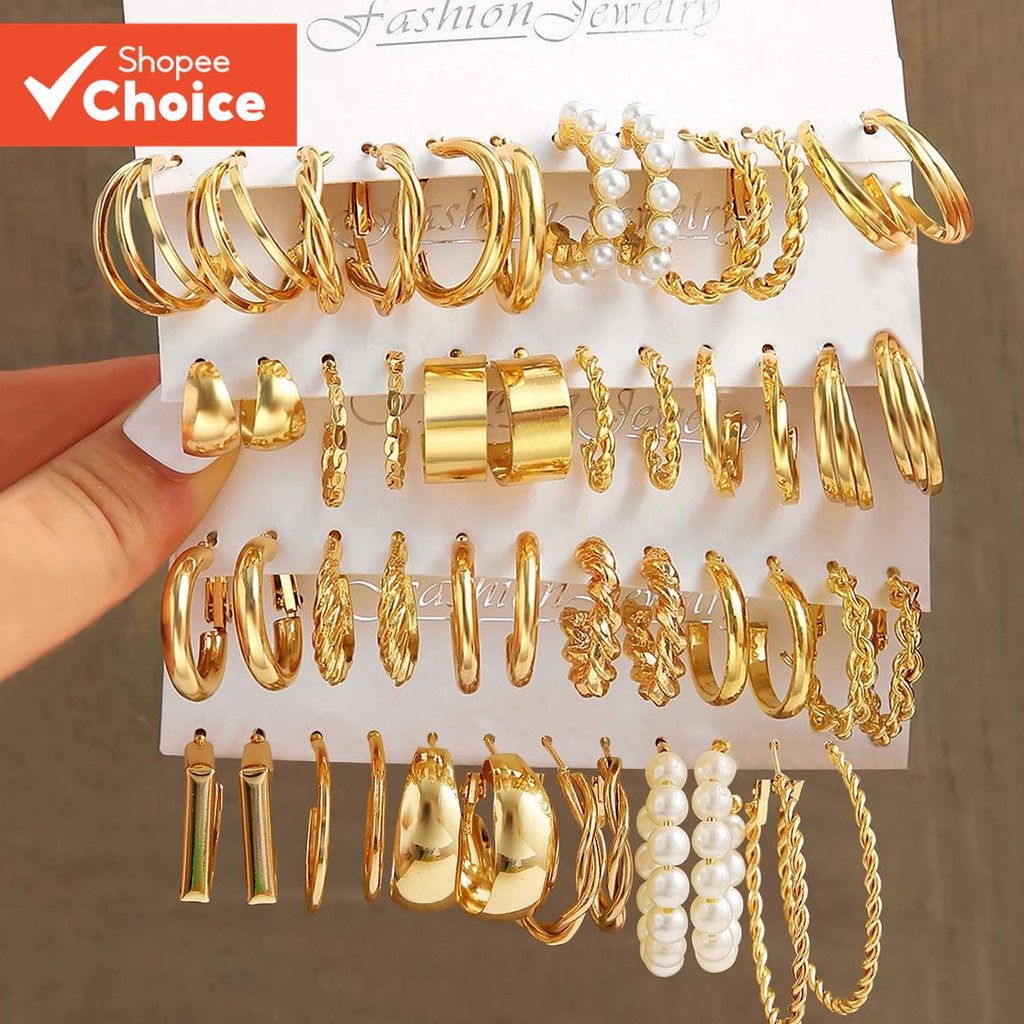 Brincos De Ouro De Luxo Conjunto De Elegante Brinco De Coração De Borboleta Para Acessório...