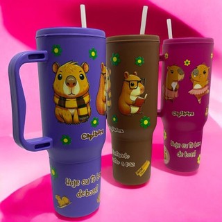 Copo com Canudo Capivara 1200ml Em Policarbonato