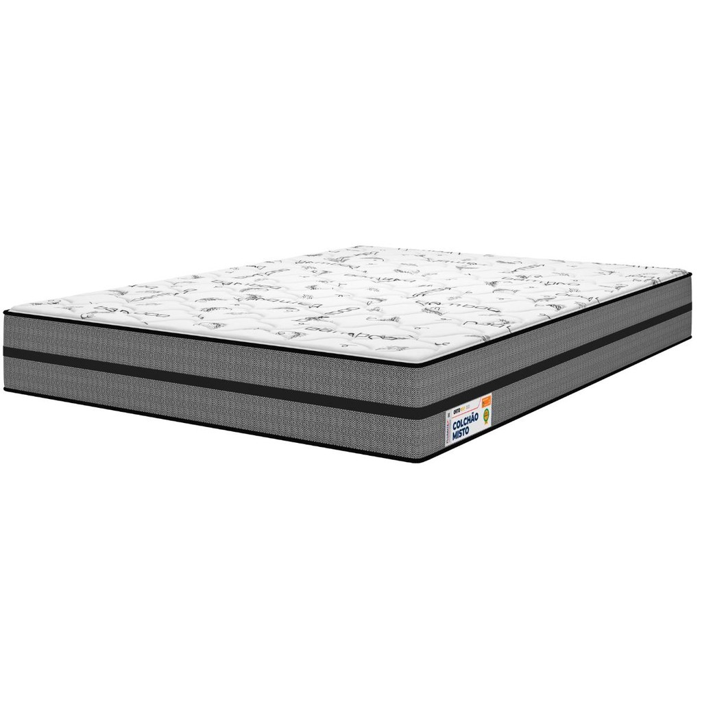 Colchão Casal Ortopédico Espuma D33 Ortovip Plumatex 138x188x18cm - Home & Living