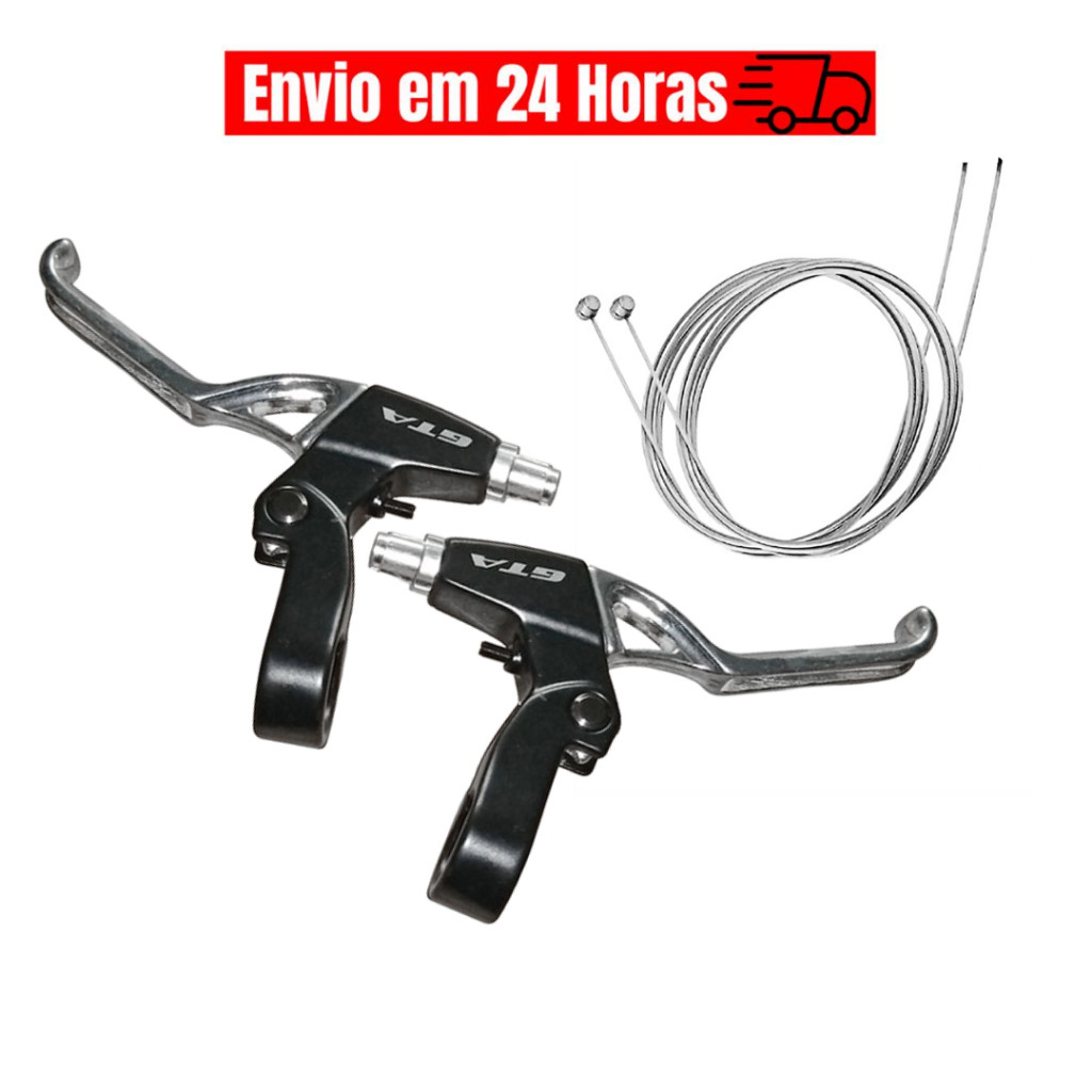 Manete De Freio Aluminio Para Bike V-brake Freio a Disco Par Cabos de Freio - Sports & Outdoors