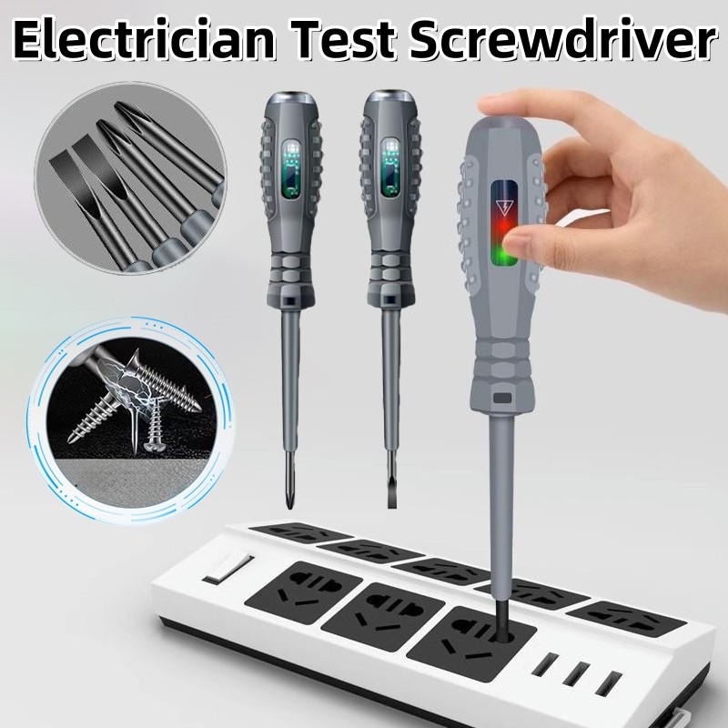 Multi-Funcional Eletricista Teste Chave De Fenda Ferramenta Caneta De Indução Testador De Tensão Display De Luz