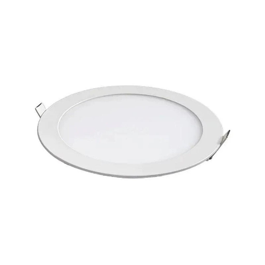 Painel Led Redondo Embutir Foxlux 18W 3000K 22x22 Branco | iluminação aconchegante, design moderno em Oferta na Shopee