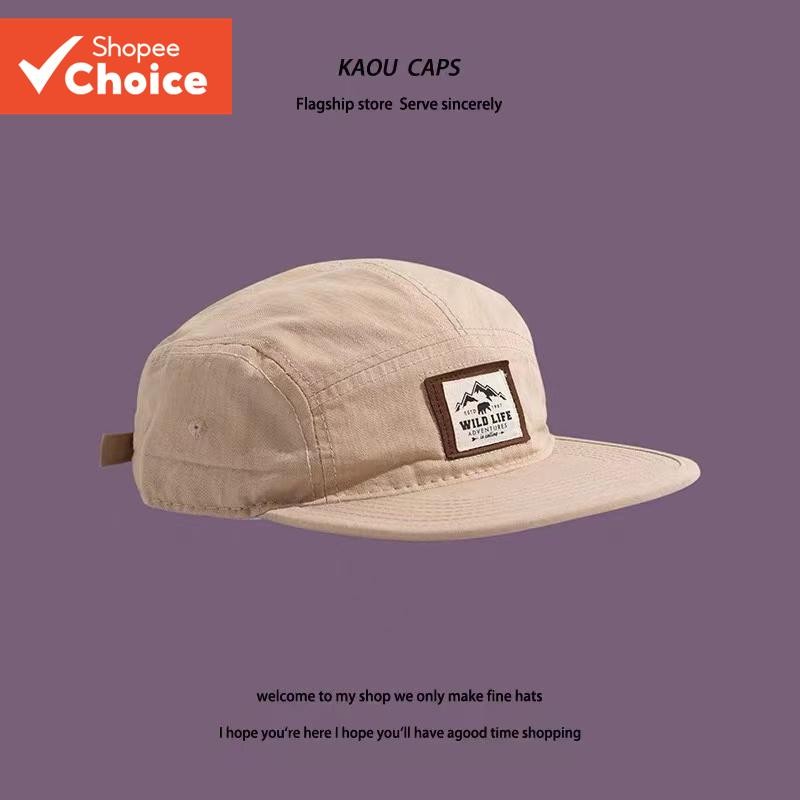 Chapéu De 5 Painéis Retrô Masculino Moda Golfe hip-hop Boné De Beisebol De Algodão Ao Ar L...
