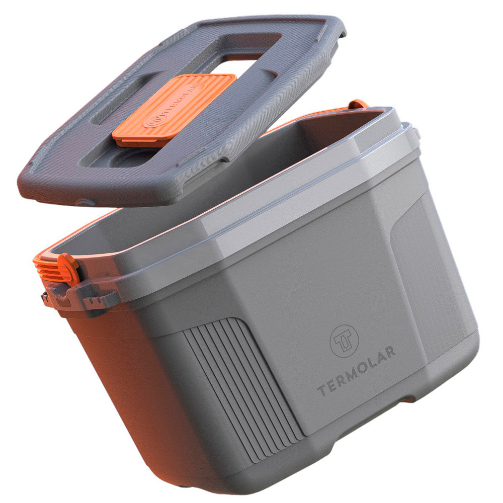 Caixa Térmica Suv Cooler Cinza 32L Cabe 45 Latas Termolar