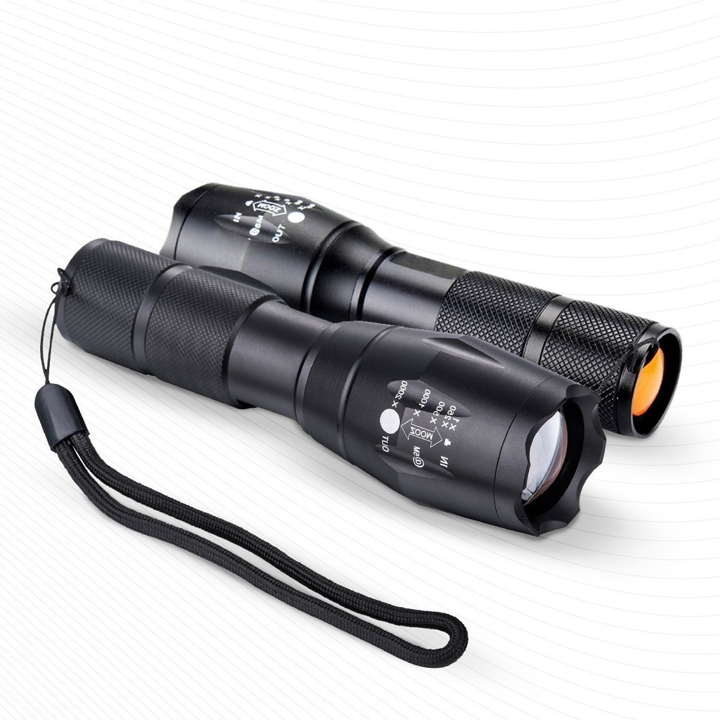 Lanterna Tática Profissional Luz Led Alta Luminosidade X900 Cor da lanterna Preto Cor da luz Branca