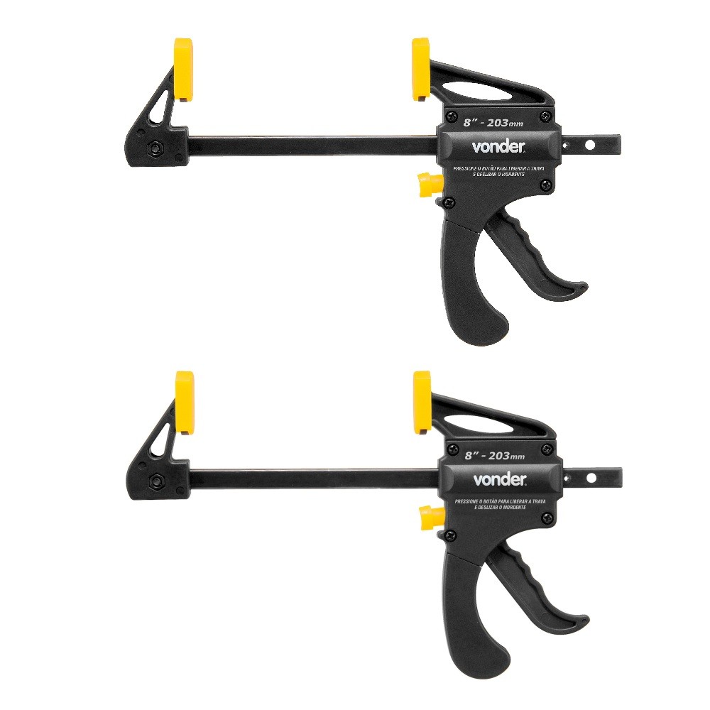2 Grampos Tipo Sargento Aperto Rápido 8  203mm Ga308 Vonder em Oferta na Shopee