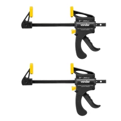 2 Grampos Tipo Sargento Aperto Rápido 8 203mm Ga308 Vonder