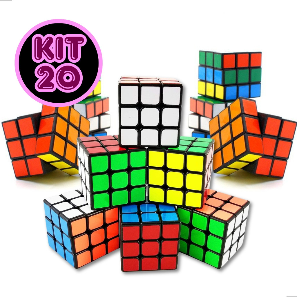 Kit 20 Cubo Magico Lembrancinha Atacado Aniversario Brindes