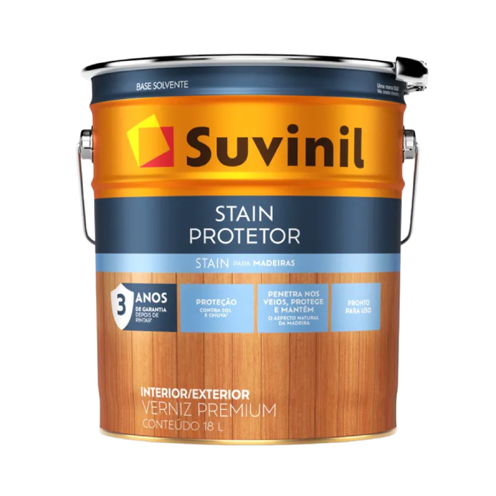 Verniz Stain Protetor Natural Acetinado 18L Suvinil