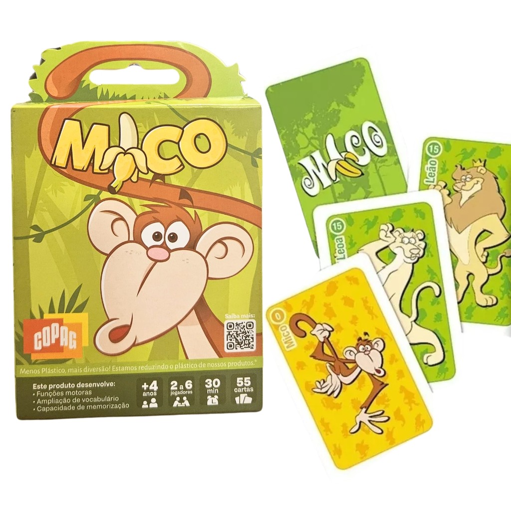 Jogo De Cartas Do Mico Memória Baralho 55 Cartas - Copag