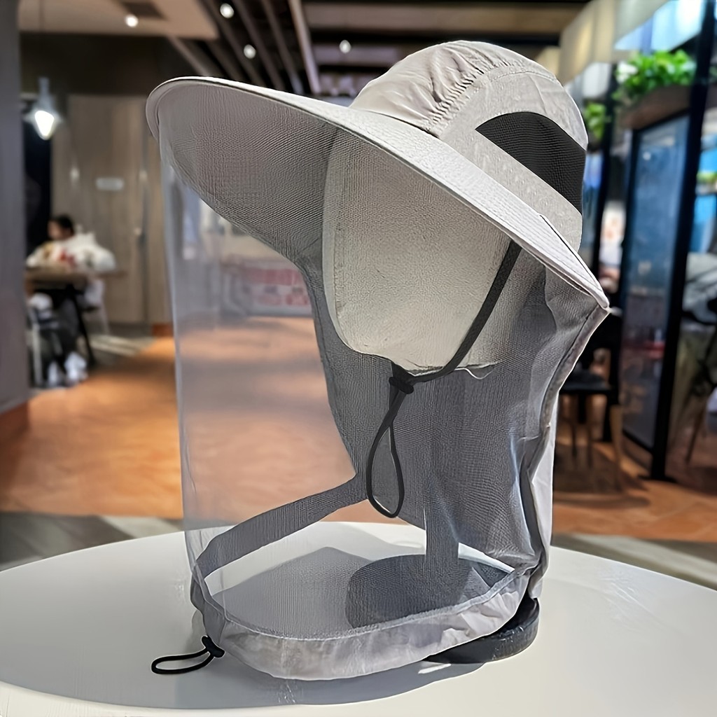 Chapéu anti-Mosquito para homens e mulheres, chapéu de pesca, chapéu de sol para montanhismo, guarda-sol anti-ultraviole