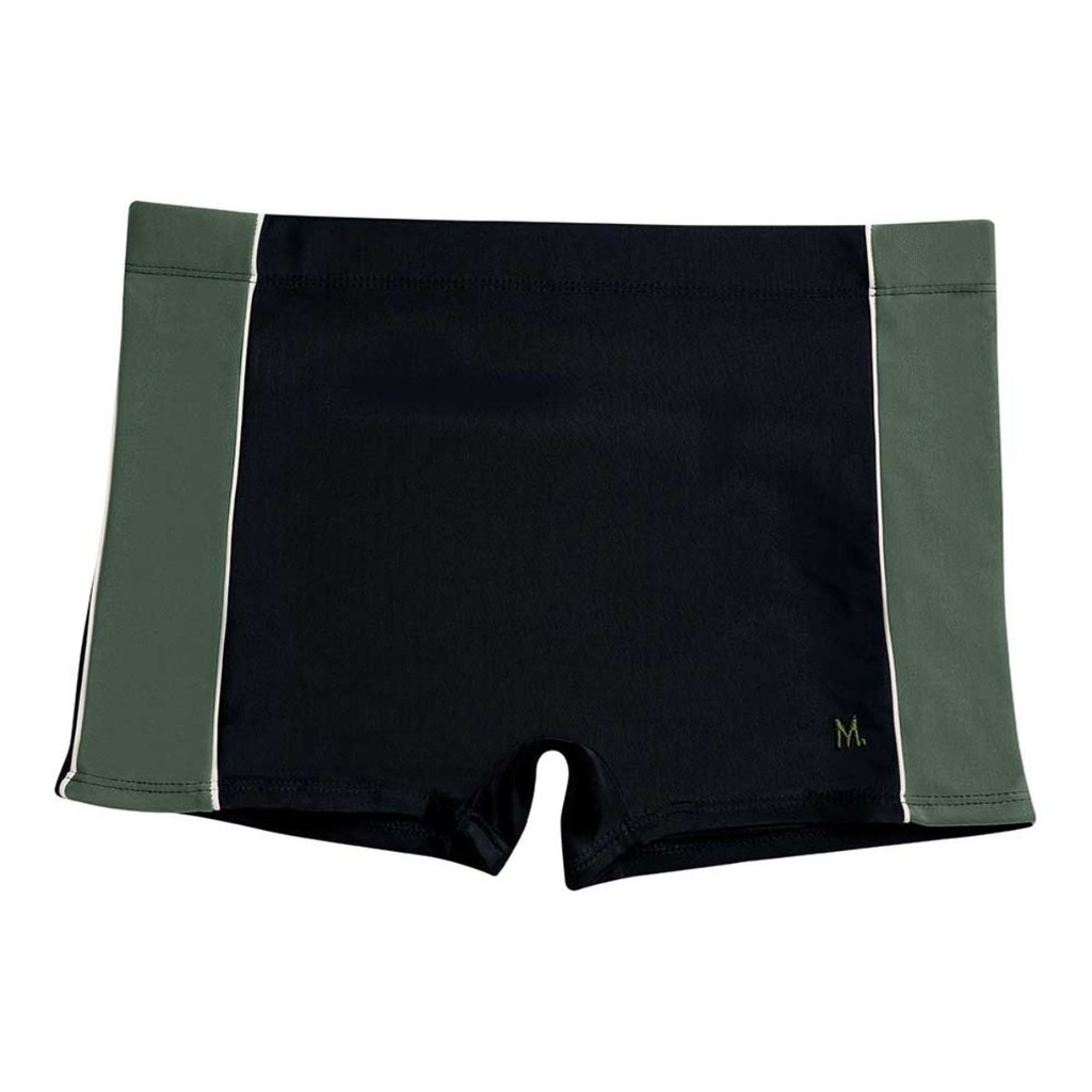 Sunga Praia Piscina Boxer Box Lisa Mash Resistente Laterais Largas