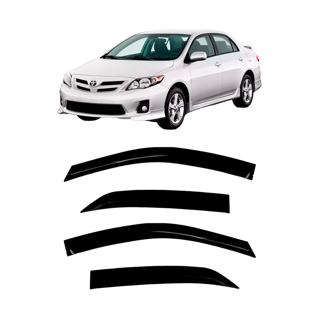 Calha De Chuva Defletor Corolla Sedan 2008 A 2014 4 Portas