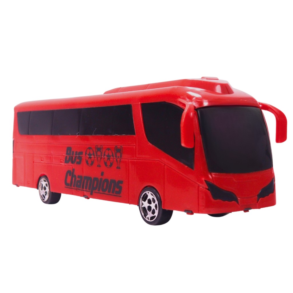 Ônibus De Brinquedo Grande Bus Champions Vermelho - Brinqmix em Oferta na Shopee