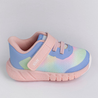 Tênis Infantil Menina Kidy Equilíbrio Elástico Fita Aderente Colorido Primeiros Passos Leve Casual em Oferta na Shopee