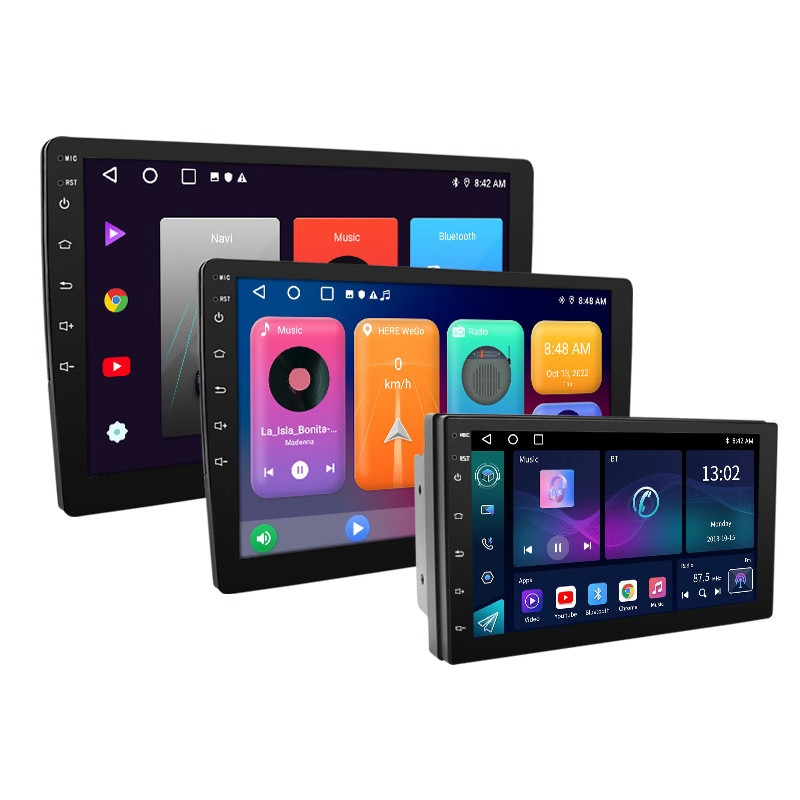 Central Multimídia 1 Din 10 Polegadas Carplay Gps Bluetooth 4G/WiFi, GPS, FM/AM/RDS, Rádio EQ/DSP/SWC +Com Câmera AHD