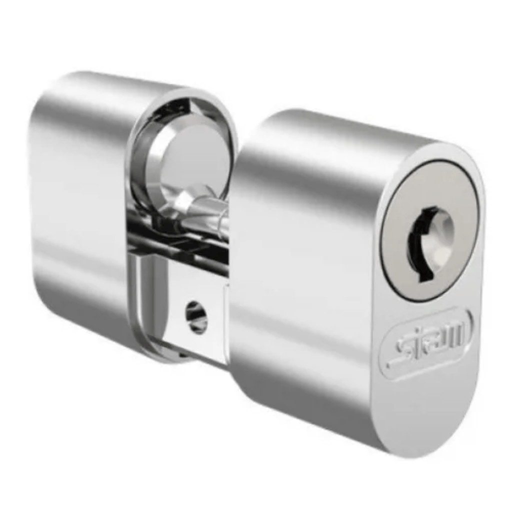 Cilindro Miolo Cromado Gorje 803/804/1801 c/ Parafuso e 2 Chaves - Stam em Oferta na Shopee