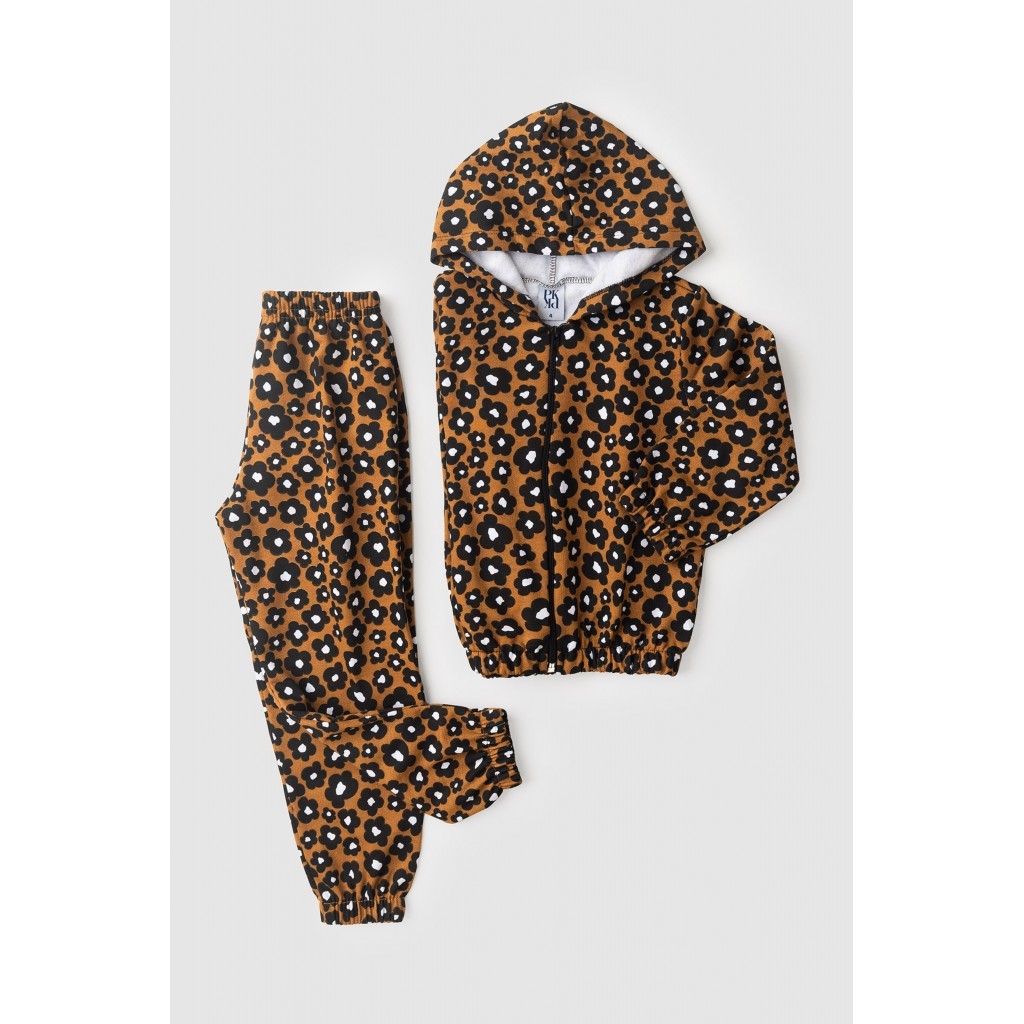 Conjunto Feminino Infantil Oncinha Rotativa - Baby & Kids Fashion
