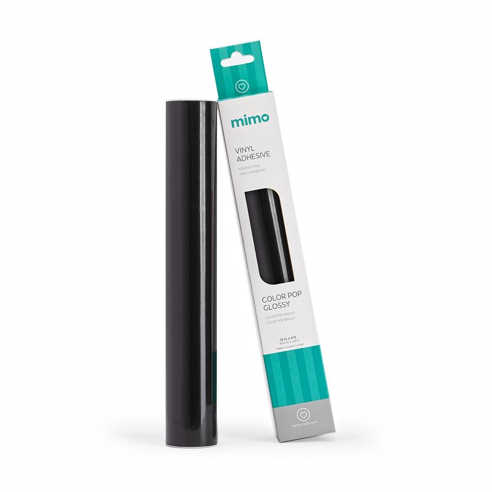 Adesivo Vinil Color Pop Brilho - Preto Absoluto - Mimo - 30,5 cm x 1,22 m - 1 Und em Oferta na Shopee