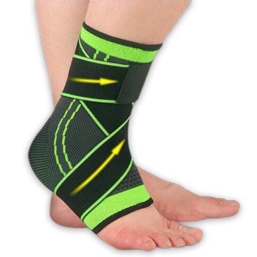 Kit Com 1-2Pcs Tornozeleira Unissex Compressão Respirável Esportiva Alivia Dor Ajustável Resistência Nylon
