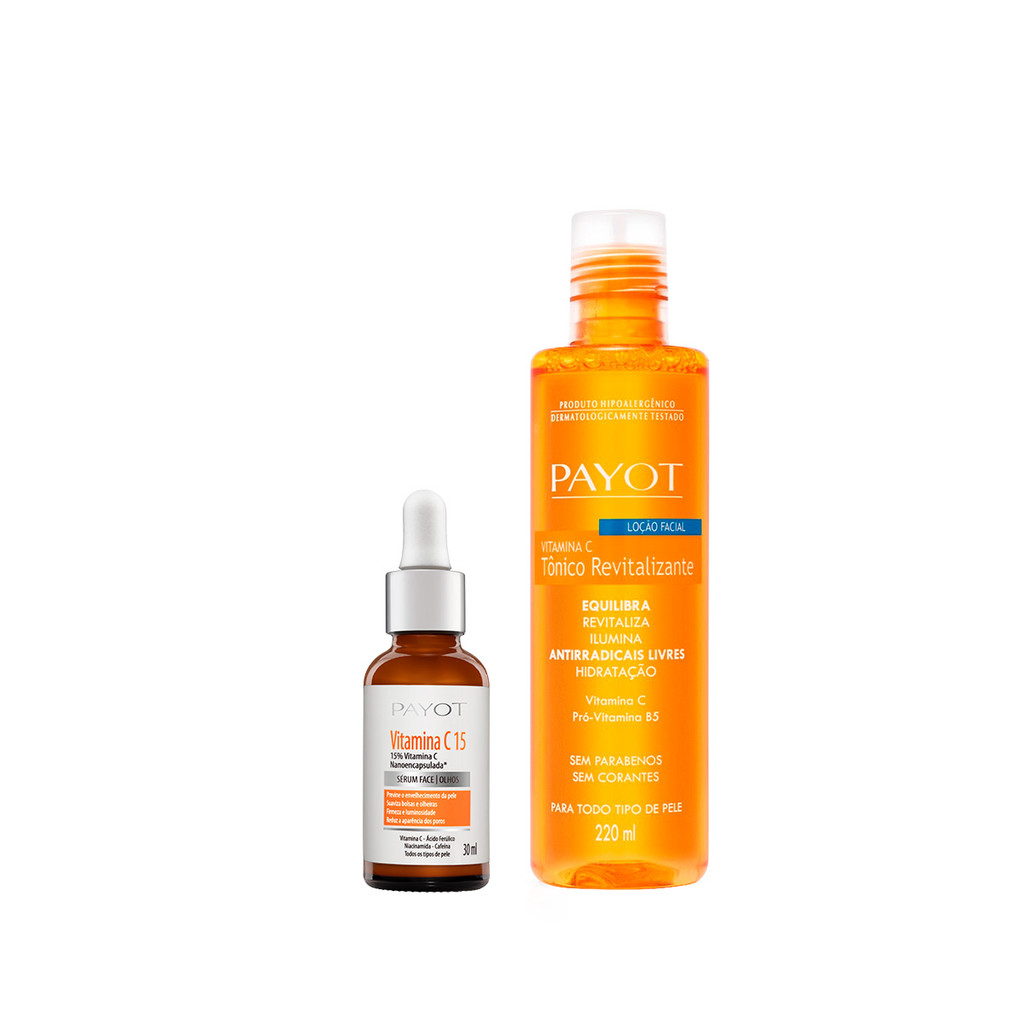 Kit Tônico Facial + Sérum C15 Vitamina C Payot em Oferta na Shopee