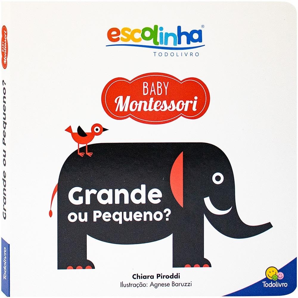Escolinha Baby Montessori | Contrastes | Grande ou Pequeno?  | Capa Dura em Oferta na Shopee