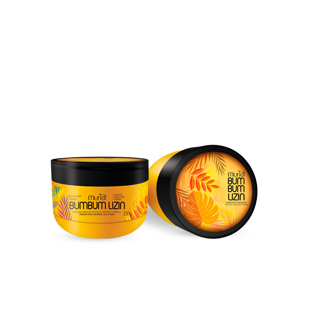Kit c/2 unidades Creme hidratante firmador BumbumLizin 250g Tratamento de Estrias, Celulite e Foliculite