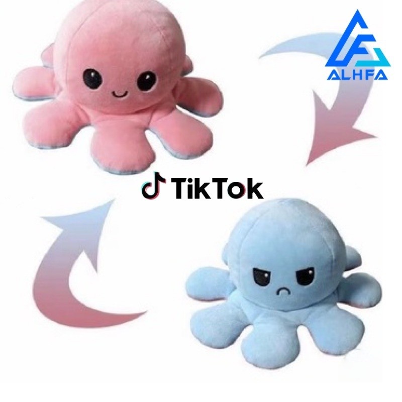 Mudança de rosto polvo de pelucia polvo do humor Tiktok Ta na moda em Oferta na Shopee